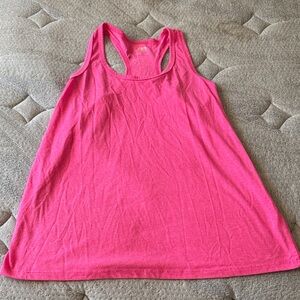 Women’s Bright Pink Racerback Tank Top size large athletic works